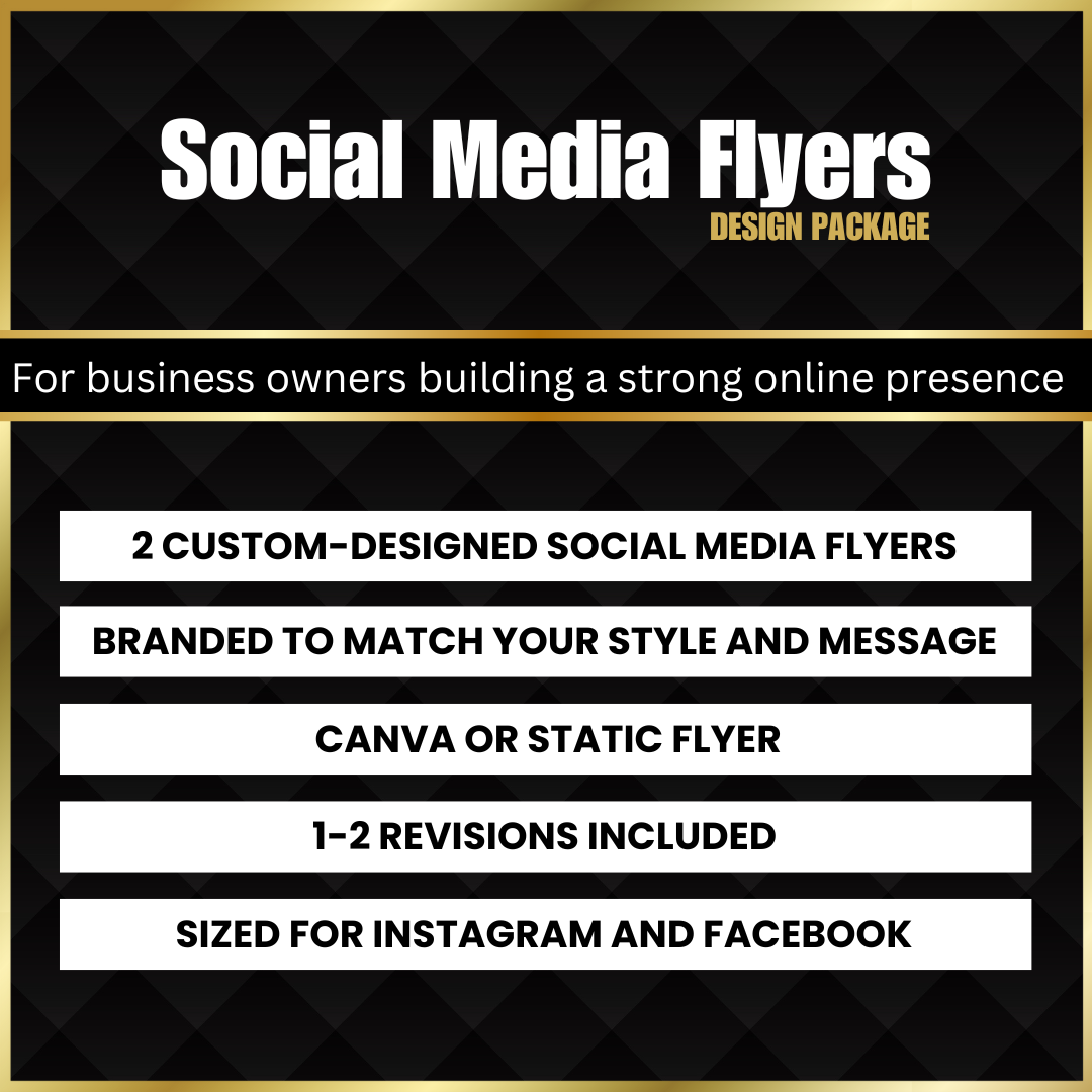 Custom Social Media Flyers - Set of 2