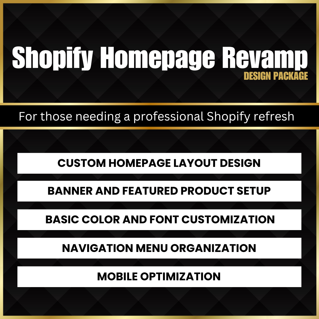 Shopify Homepage Revamp