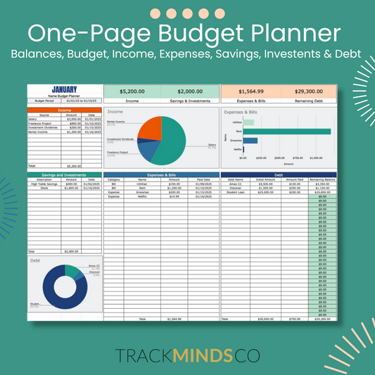 Free One-Page Budget Planner (Google Sheets)